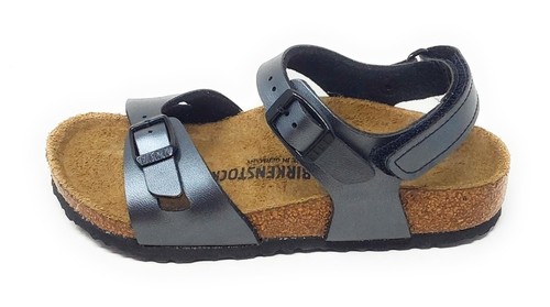 Birkenstock rio metallic black - metallic,