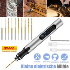 Mini Handbohrer Set mit 10 Spiralbohrer Sortiment Mini Bohrer Holz Modellbau DIY