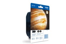 Brother Original LC-1240 Druckerpatronen Doppelpack schwarz 600 Seiten LC1240BKB