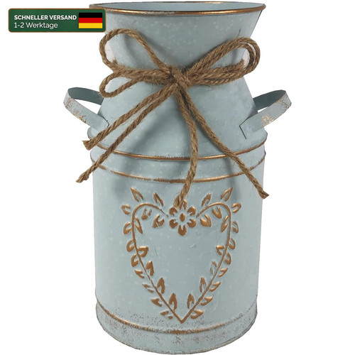 Blumenvase herz milchkanne - blumenvase,