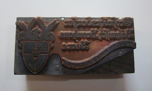 Alte druckplatte böhmisch - f, "böhmisch