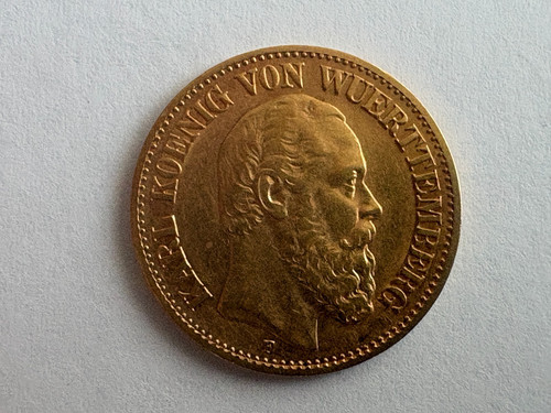 Württemberg karl mark 1890 - 10,