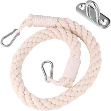 Toilettenpapierhalter Baumwollseil Weiß Wandmontage Retro Rollenhalterung Metall