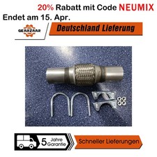 Edelstahl 55x100 Flexrohr + 2x