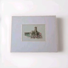 4 Original Zeichnungen Heide Luft Berlin Color. Kempinski Kurfürstendamm Rathaus