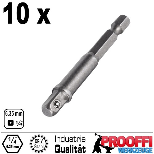 10x akkuschrauber stecknuss - 10x,