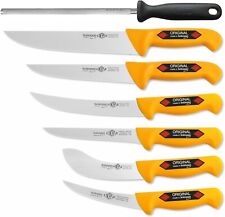EIKASO Solingen Germany 7-Teiliges Profi Messerset, Schlachtermesser-Set