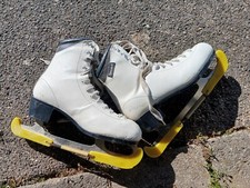 Tecno Pro Ice  Schlittschuhe Damen Gr.  41 Leder weiß