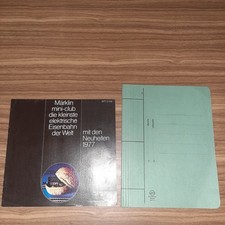 PROSPEKT MÄRKLIN MINI-CLUB NEUHEITEN 1977 + PRIVATER GLEISPLAN