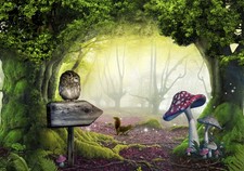 Wald Fantasy Wildtiere Pilz