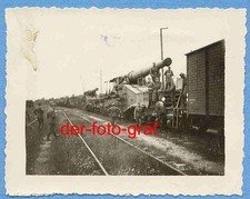 Foto, Frankreich, Eisenbahngeschütz, erobert, um 1940 ! - AF5843