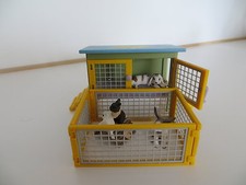 Schleich Kaninchenstall/Hasenstall mit Außengehege, Sonderedition, ohne Hasen