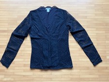 °°°  Damen Shirt Langarmshirt Spitzenshirt schwarz von H+M  Gr. S    °°°