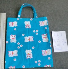 ALP-7)BW 1x Stoff tasche UNIKAT Geburtstag KindWeihnachten Glücktasche Katze