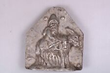 alte Schokoladenform Backform Nikolaus auf Esel 12,5 x 11,5 x 3,5cm