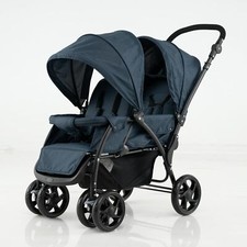 Geschwisterwagen Kinderwagen Baby Reisebuggy klappbar Zwillingswagen