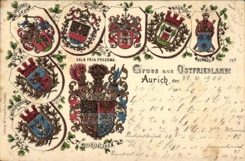 Wappen litho gruß aus - litho,