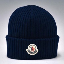 Moncler Mütze Beanie  navy blue 100% Wolle