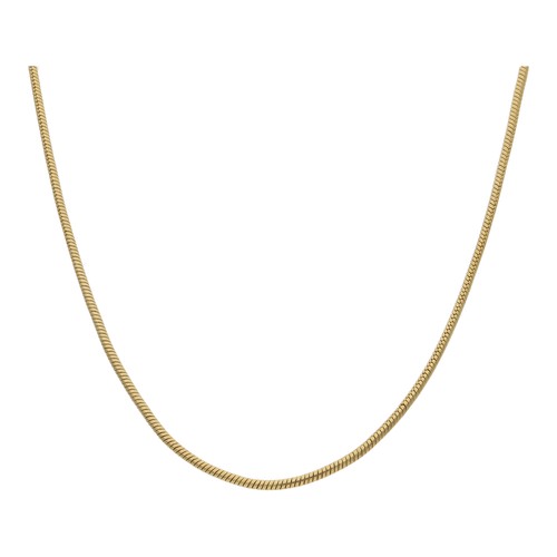 Schlangenkette gold 585 - 585, mit