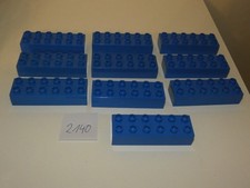 Lego Duplo 12er Noppen 2x6 Bausteine Lange Steine  (NR.2140) blau