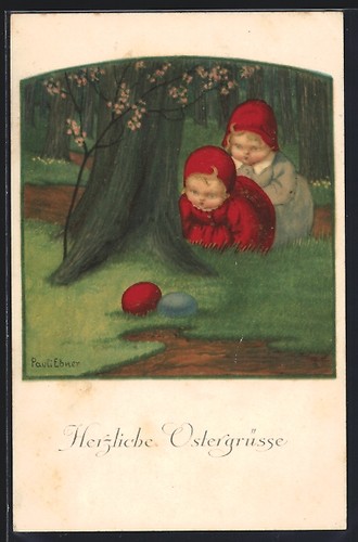 Künstler pauli ebner - künstler-ak,