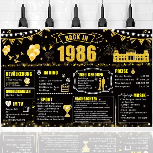 Party banner geburtstag - party-banner, 40