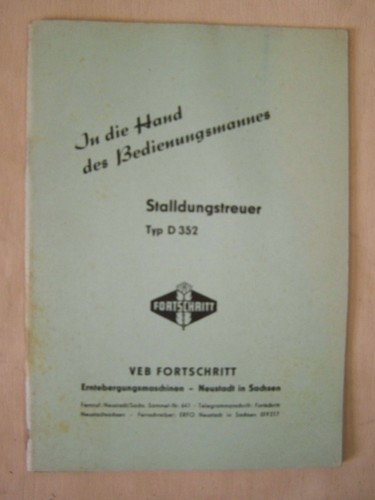 Alte bedienungsanleitung mit - alte,