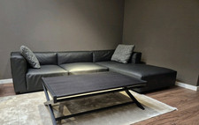 Walter Knoll Sofa-Garnitur Living Landscape, Leder, schwarz, Top Zustand!