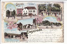 SACHSEN - ANHALT , SAALEKREIS , LITHO GRUSS AUS ZIEGELRODA , QUERFURT , 1902