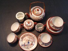 Teeservice Porzellan Geisha