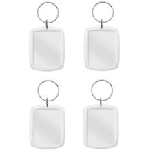4er Set Foto Schlüsselanhänger Schlüsselring Bild Hotel Auto Werbung transparent
