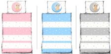Kinder Baby Bettwäsche 100x135 cm Teddy Bären Sterne Jungen Mädchen Microfaser