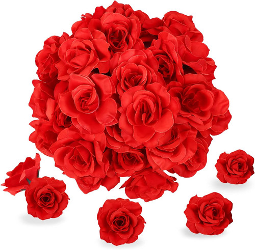 Künstliche blumenköpfe rosen - künstliche,