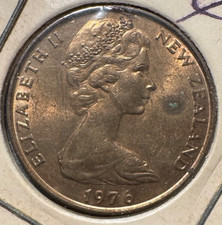 1976 New Zealand Kiwi 2 Cents