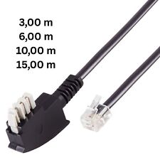 Telefon Verbindungskabel TAE-N > RJ11 6/4 Western Philips Pansonic Fax Geräte