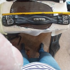 Kieffer Sattelgurt Bauchgurt  Dressurgurt KURZ schwarz 70 cm