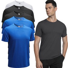 5er Pack Sport Tshirts Herren Funktionsshirt Schnelltrocknend Atmungsaktive
