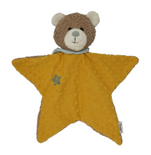 Sterntaler Schmusetuch M Bär Ben mit Kapuze Kuscheltuch gelb in sternenform