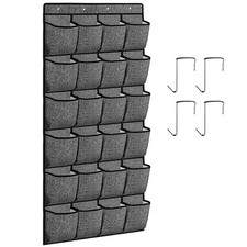 Schuhhalter Taschen Organizer über der Tür hängendes Aufbewahrungshaken mit 24