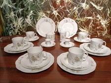 ROSENTHAL Germany MONBIJOU grüne Ranke - 22 teiliges Kaffeeservice / 6 Personen
