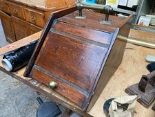 Vintage antikes braunes Holz Kohlenschaufel mit Griff