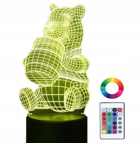 Led nachtlicht winnie pooh - 3d,