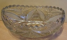 Kristall-Schale/Schüssel-Dresden Crystal-1,100 Kg-aus einem Nachlass-sehr gut