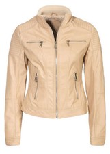 Damen Kunstleder Jacke mit