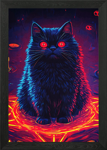 Katze rote augen gerahmtes - augen,