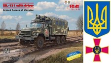 1:35 Armed Forces of Ukraine ZIL-131 mit Fahrerfigur Modellbausatz von ICM