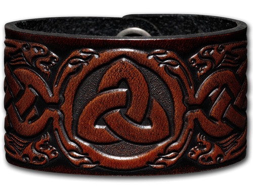 Lederarmband 40m trinity - lederarmband,