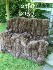 Lagerauflösung  Blaufuchs Felldecke Sofaüberwurf Energiesparidee