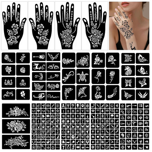 Henna schablonen 247 - schablonen,, stück