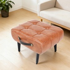 Fußhocker aus PU-Leder mit